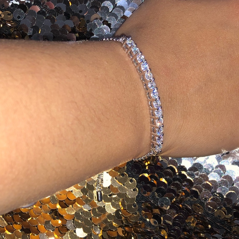 VVS certified 1.30 carat bolo bracelet Moissanite diamond GRA certificate incl. - Picture 4 of 11